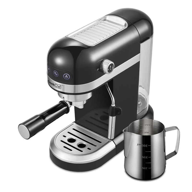 GEEK CHEF 1.4L Espresso Machine Coffee Maker Stainless Steel