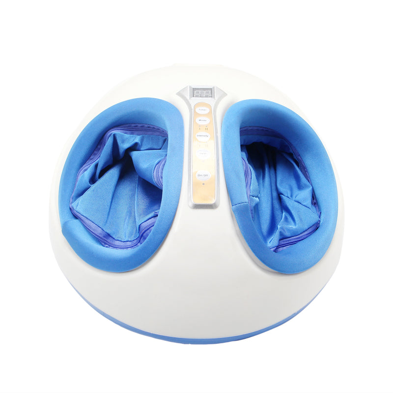 DSSTYLES 1 Set Smart Sole Airbag Heating Massager Pedicure Machine Blue