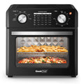 GEEK CHEF 1400W Air Fryer 10QT Large Capacity Oil-Free Stainless Steel 4 Slice Countertop Toaster Oven