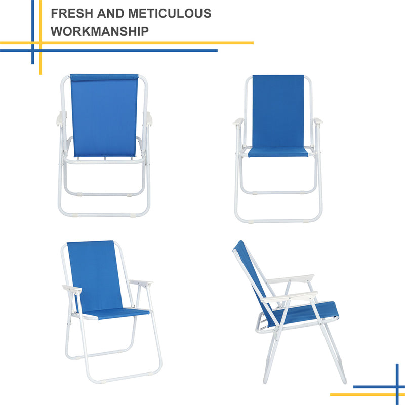 ALICIAN Beach Chair Outdoor Beach 48.5*44*75cm Blue