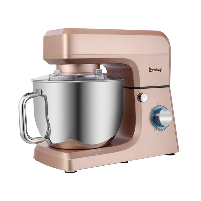 ZOKOP 7.5QT Stand Mixer 6 Speeds Electric Food Mixers Champagne