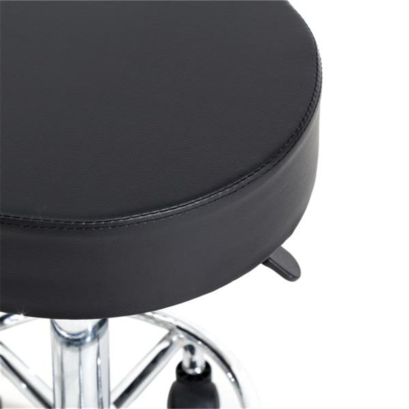 ALICIAN ALICIAN Round Bar Stool Height Adjustable Swivel Pub Chair Black