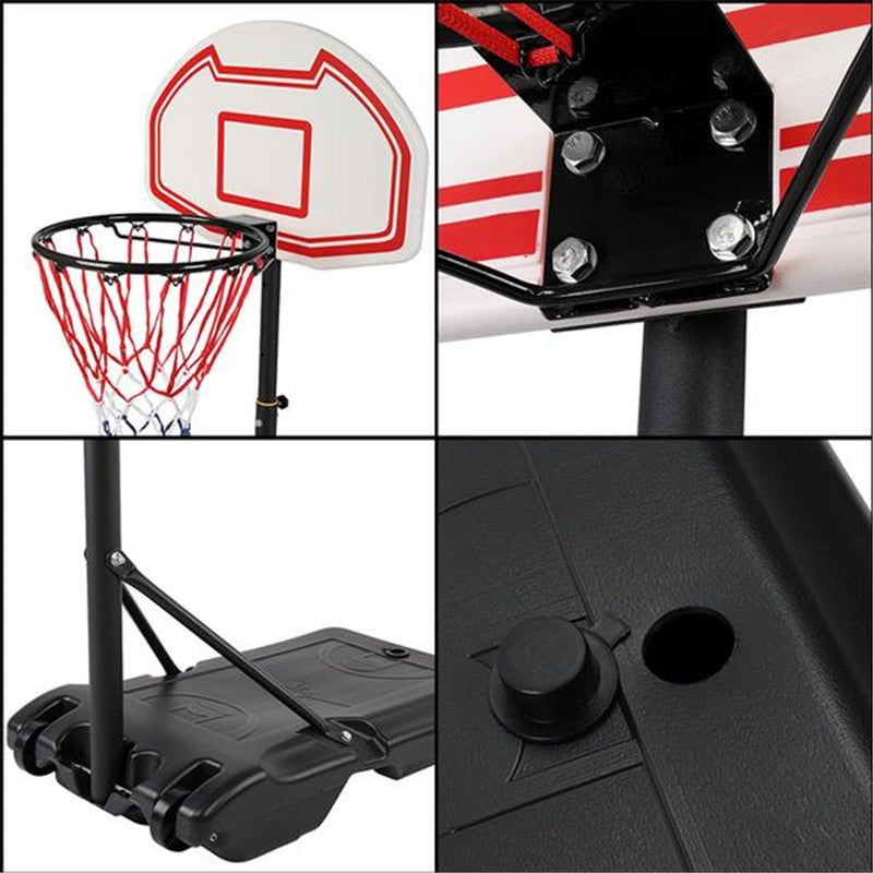 YIWA Basketball Stand Portable Removable Basketball Hoop for 7