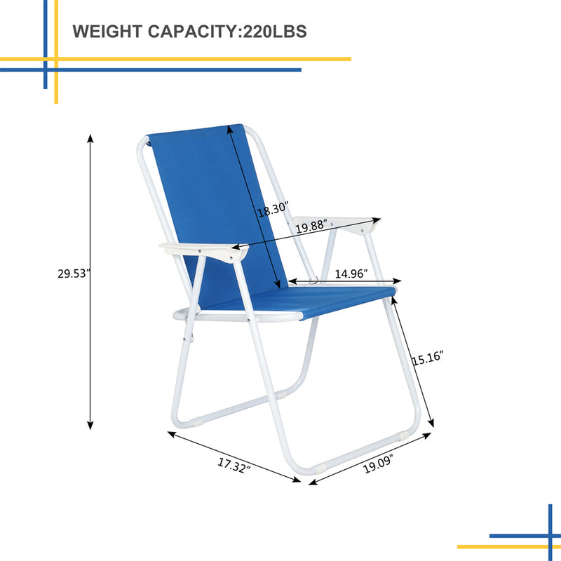 ALICIAN Beach Chair Outdoor Beach 48.5*44*75cm Blue