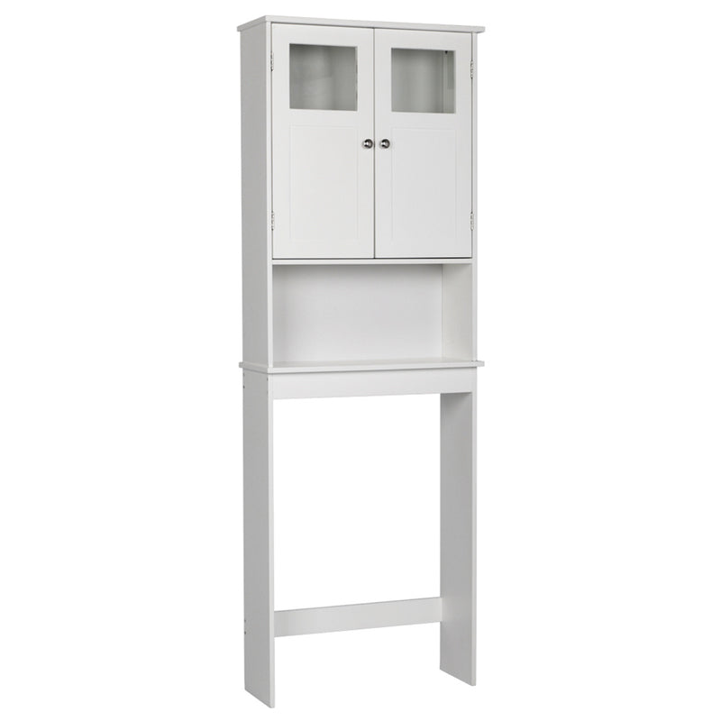 AMYOVE 3 Tiers Bathroom Cabinet Double Doors Waterproof Space-Saving Storage Cabinet