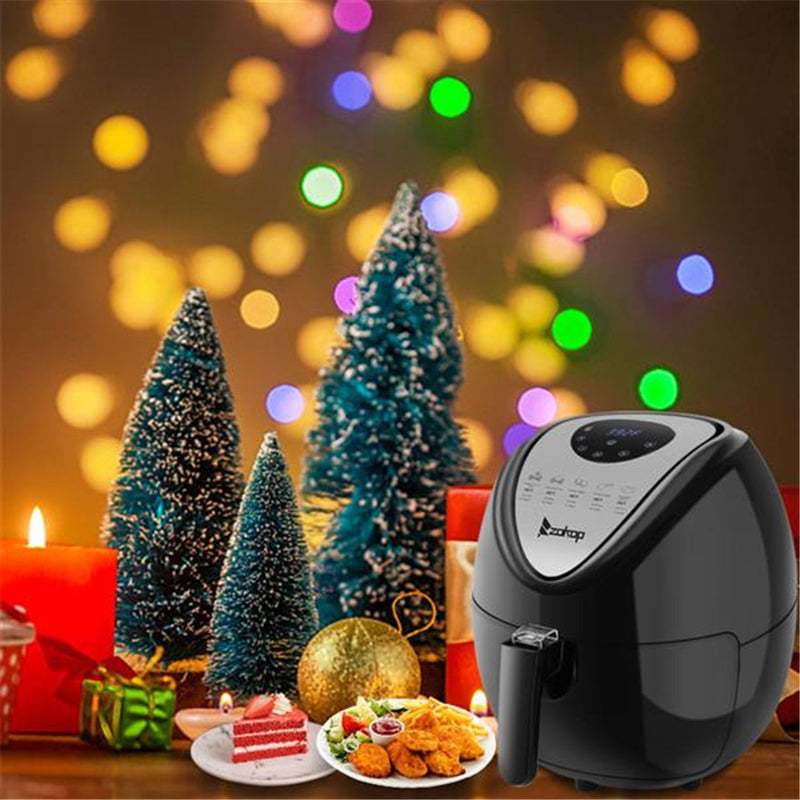 ZOKOP 5.6QT Air Fryer Shelf Food Clip Set Black