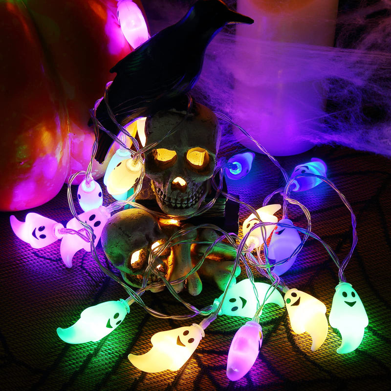 CYNDIE 20 LEDs Halloween Ghost String Lights 11.8ft