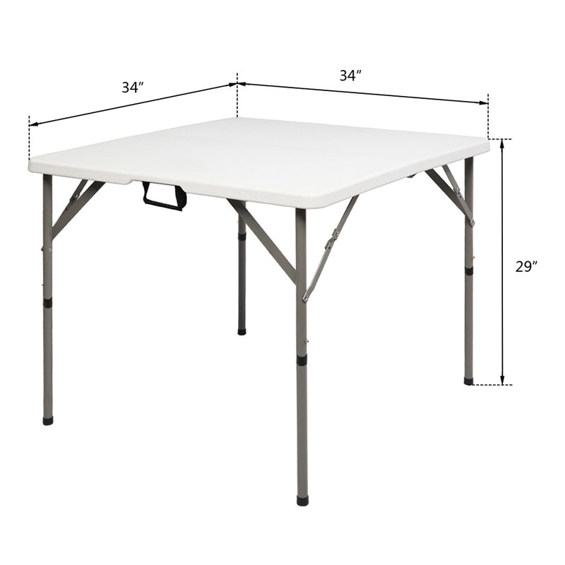 AMYOVE N001 34in Foldable Square Table with Collapsible Legs Portable Camping Table