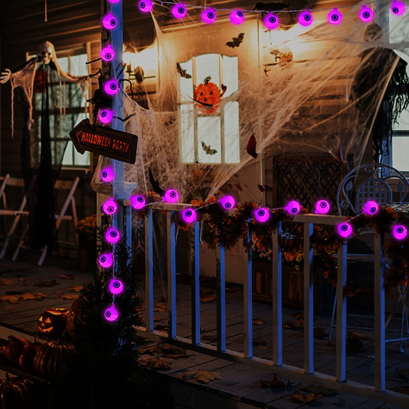 CYNDIE Halloween Eyeball String Lights with 30 LED