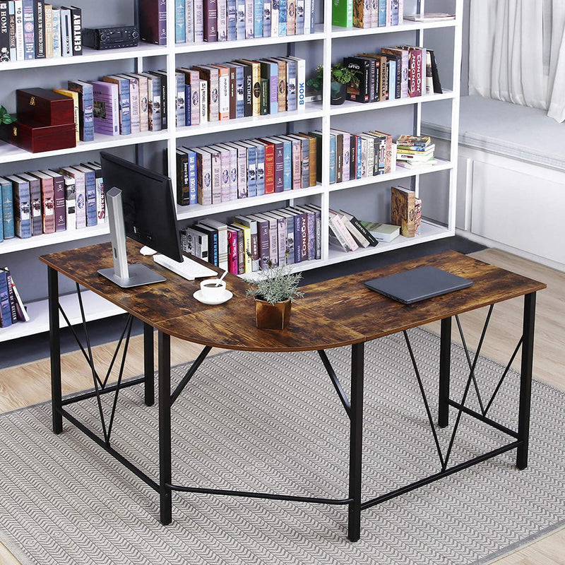 IDEALHOUSE L-Shaped Computer Desk for Home Office - Betro Color