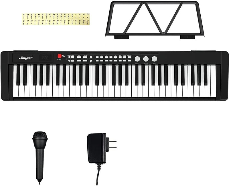 IDEALHOUSE Musical Instrument 61-Key Beginners Electric Keyboard Piano