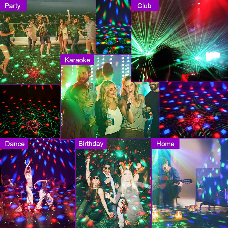 LITAKE Party Lights 2 in 1 Strobe Lights Disco Ball Lights