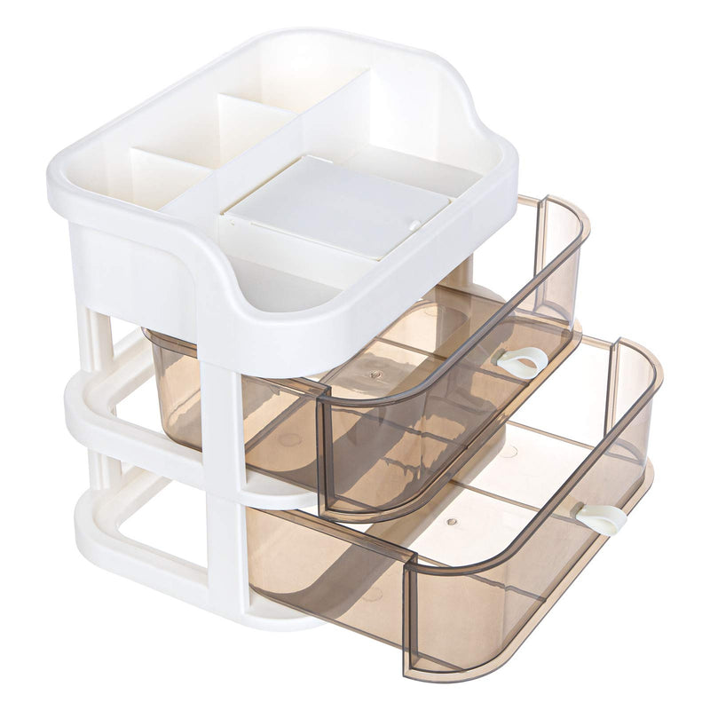 SHININGLOVE Makeup Organizer with 2 Drawers